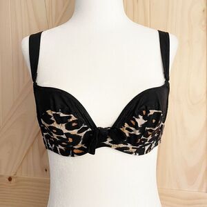 Agent Provocateur bikini Cheetah Print Balconette 32A black